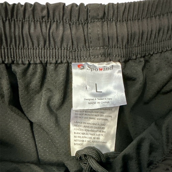 Padded Bike shorts SPOWIND Mountain bike riding men’s lined, pocket, Black NWOT - Picture 4 of 8